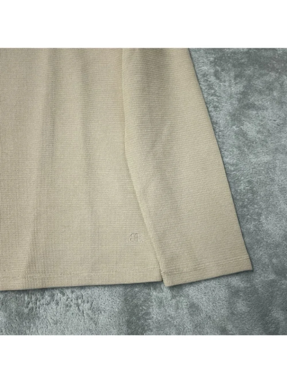 Banana Republic Men's L Beige Double Knit Crew Long Sleeve Sweatshirt e1719